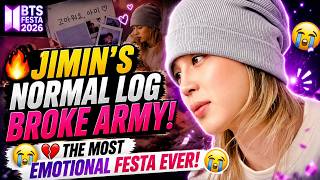 🔥 JIMIN'S NORMAL LOG IS HERE! BTS FESTA 2026 Is The Most Emotional Yet & ARMY Is CRYING!