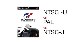 Differences between versions of Gran Turismo 4