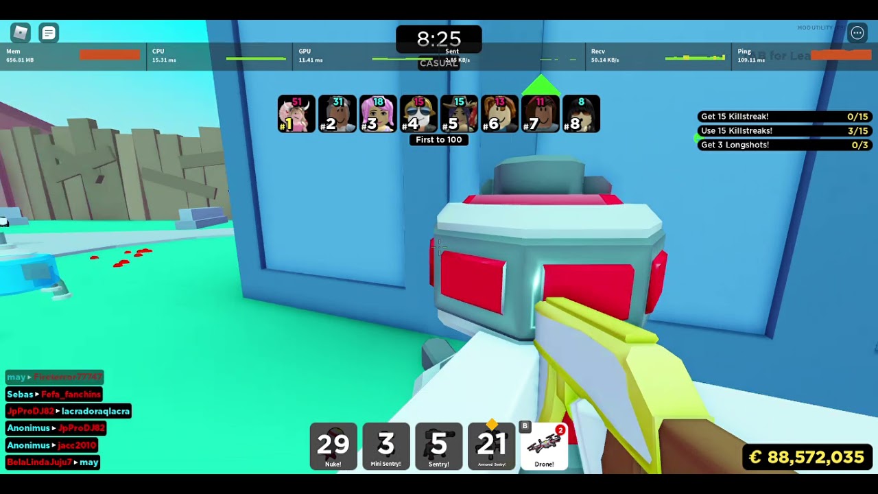 Roblox BIG Paintball! Nuke Town Using Royal AK, Slow Start But Strong