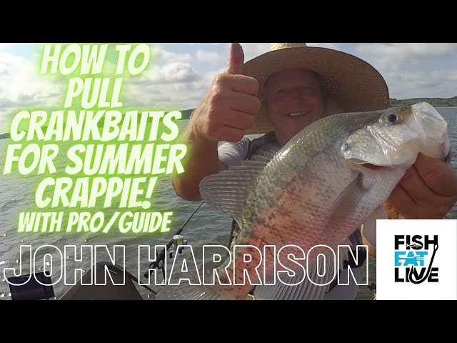 How to pull crankbaits for Summer Crappie with Pro / Guide John Harrison! 