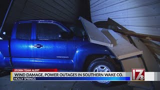 Radar-confirmed tornado touches down in southern Wake County