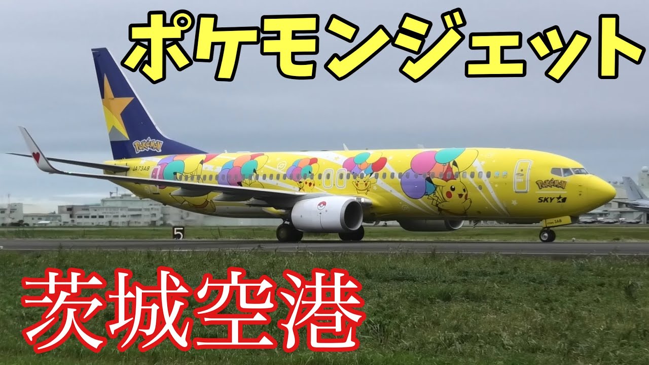 BC1 スカイマークポケモンジェット！Skymark Airlines B737-800 着陸