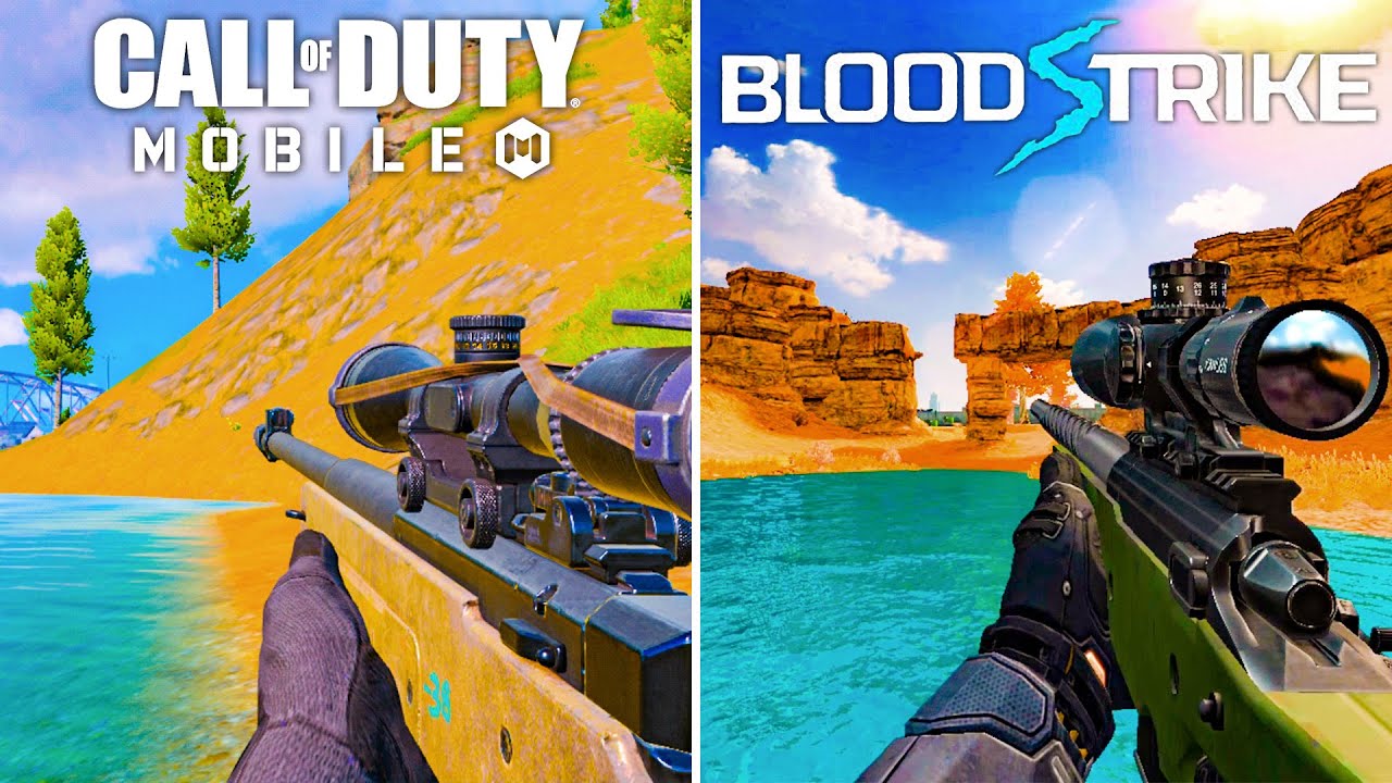 Call of Duty Mobile VS BloodStrike - Physics and Details Comparison