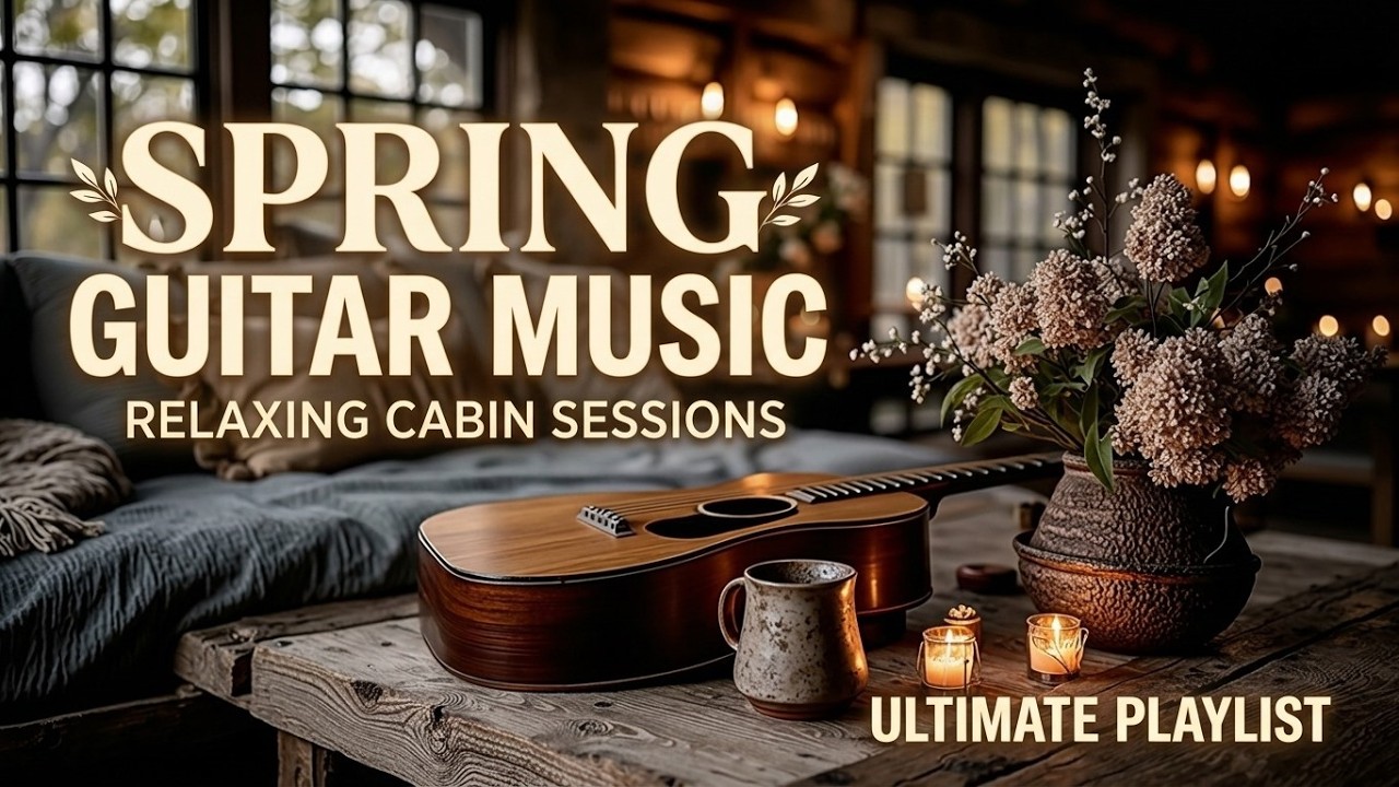 Clean Spring Music March - Relaxing Spring Guitar Instrumental | Peaceful Acoustic For ...