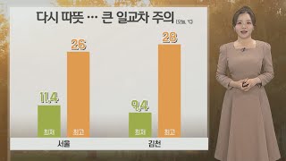 [날씨] 기온 오름세, 주말 동안 때 이른 더위…큰 일교차 주의 / 연합뉴스TV (YonhapnewsTV)