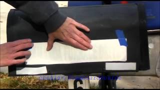 How to apply vinyl letters to a flat surface instructional video