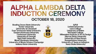 Celebrity October 18, 2020 Alpha Lambda Delta National Induction Ceremony Profile