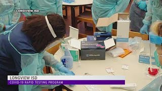 COVID-19 rapid testing program for students and staff at Longview ISD