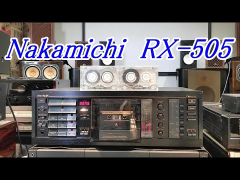 Nakamichi 純正カセットデッキリモコン RM-15 動作品RX-505用 Nakamichi RX-505 独自のリバース機構の紹介『English subtitle』 軽く