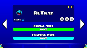 Geometry dash Retray all coins EPIC LEVEL!