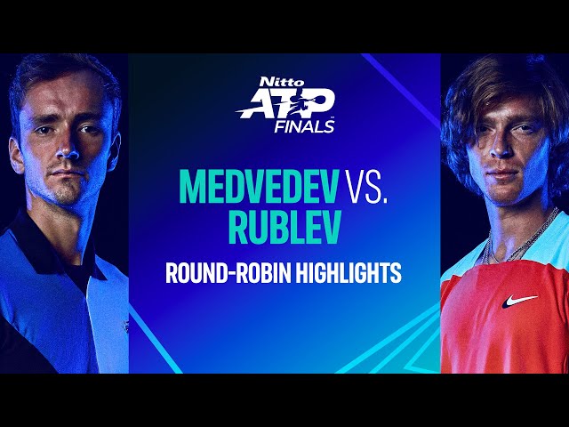 Medvedev vs Rublev | Nitto ATP Finals Highlights