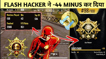 ⚡ FLASH HACKER GAVE ME -44 MINUS 😭 ||  SOLO CONQUEROR BGMI 🇮🇳 #roadto20ksubs
