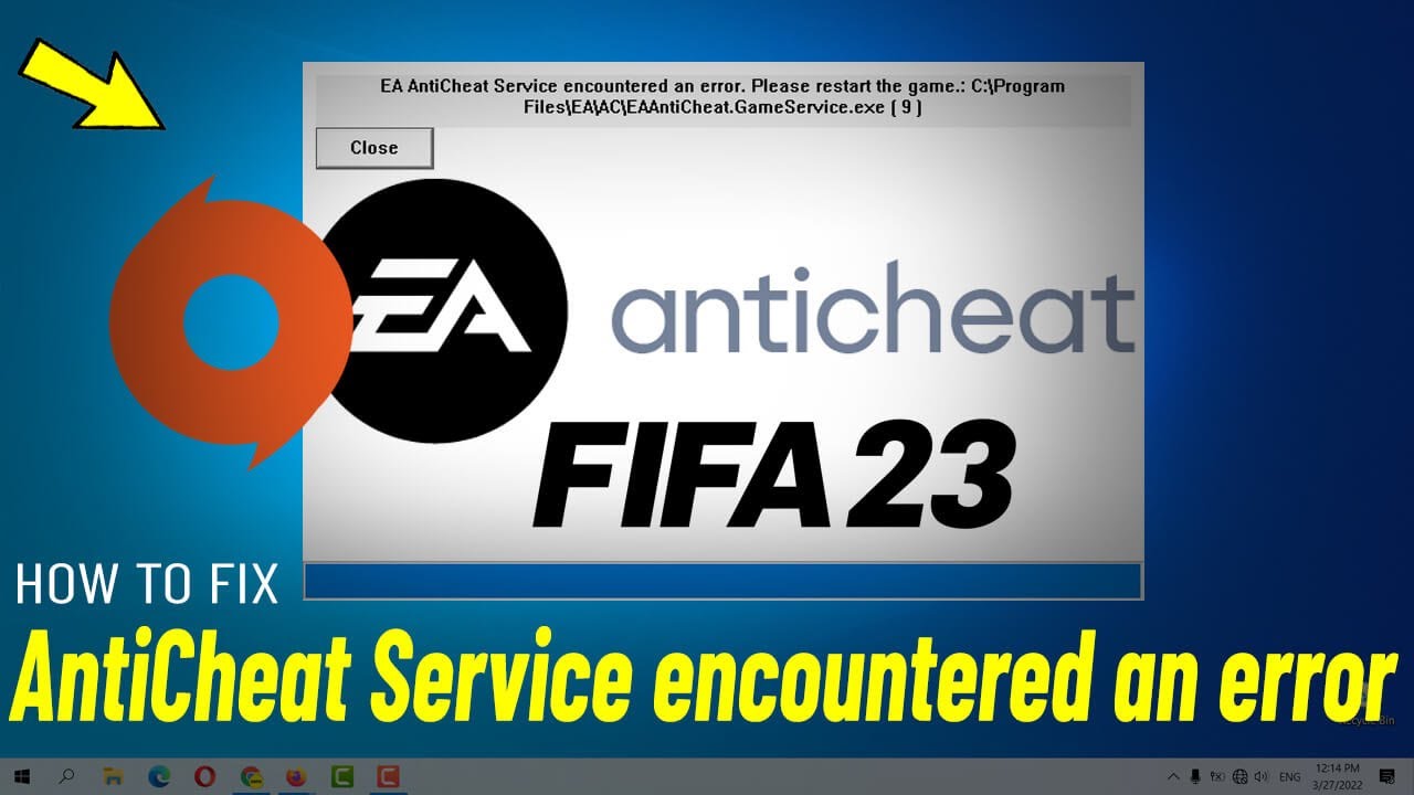 FIFA 23 Anti Cheat Error - como corrigir?