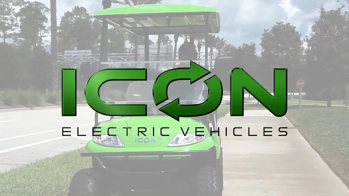 ICON i40L 4 Seat Electric Golf Cart Lifted ICON Electric Vehicles   Power, Performance and Safety