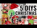 🌲5 DIY DOLLAR TREE DECOR CRAFTS~CENTERPIECE 🌲 Ep. 10 "I love Christmas" Olivia's Romantic Home DIY