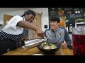 Surprising Hee Chan with Dakbaeksuk (Korean soup) for Malbok (heatwave day in Korea)