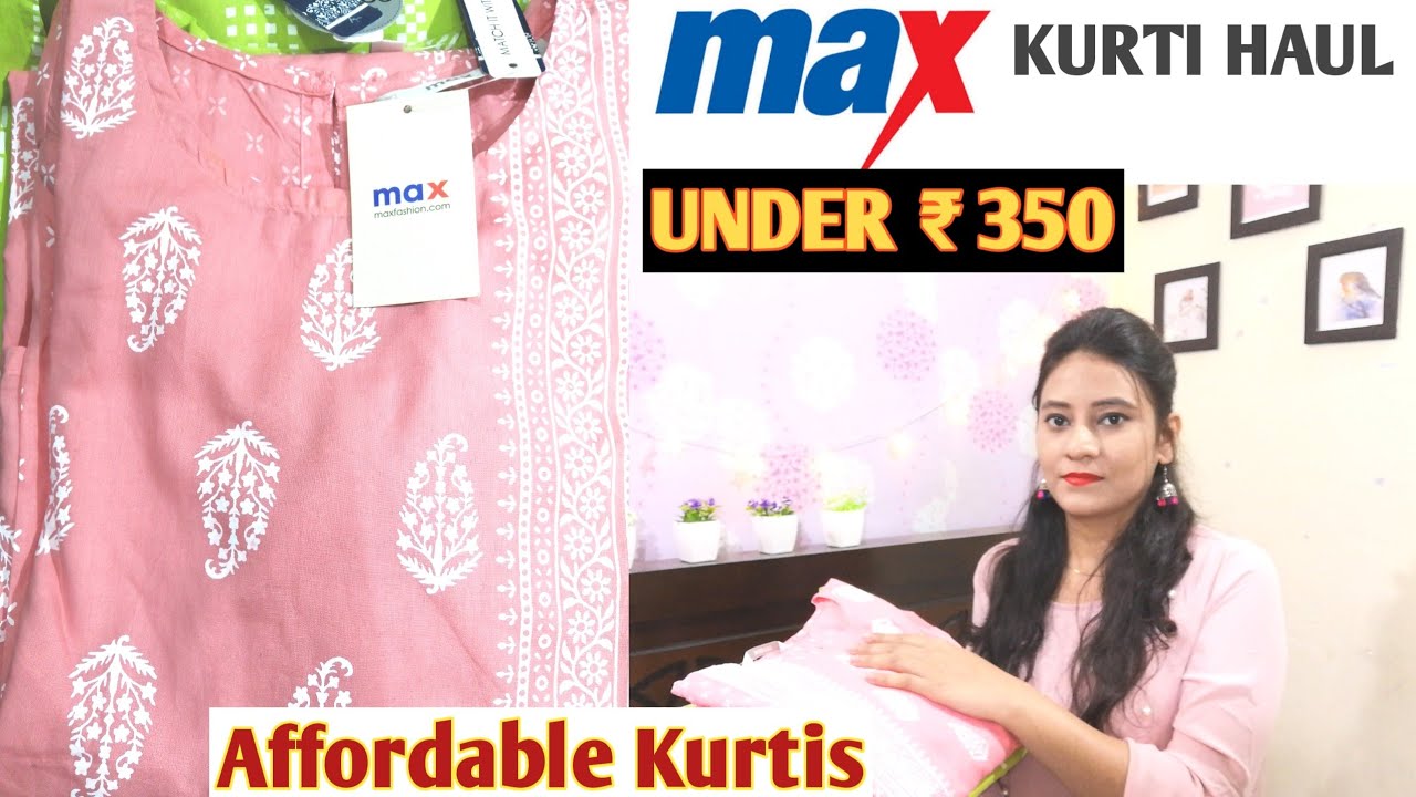 MAX Printed Straight Kurti | Black | Printed | Max fashion, Kurti, Indian  wear