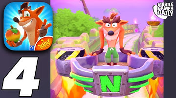 CRASH BANDICOOT On The Run Gameplay Walkthrough Part 4 - Boss 4 (iOS, Android)
