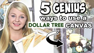 5 Genius Ways to Use A Dollar Tree Canvas | DIY DOLLAR TREE DECOR IDEAS | Krafts by Katelyn