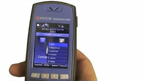 Spectralink 8400 Wi-Fi handset downloadable user profiles