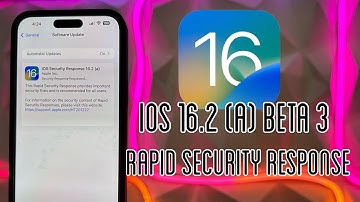 iOS 16.2 Beta 3 Rapid Security Update | This is NEW |
