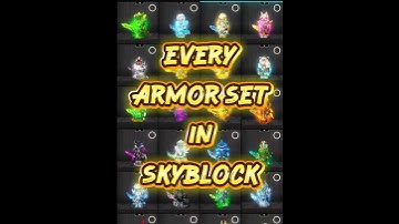 80+ armor sets in skyblock | blockman go
