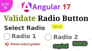 #Angular 17 - Episode - 73 | Validate radio button l Template Driven Form