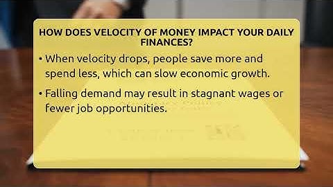 How Does Velocity Of Money Impact Your Daily Finances? - Inflation Insight Channel