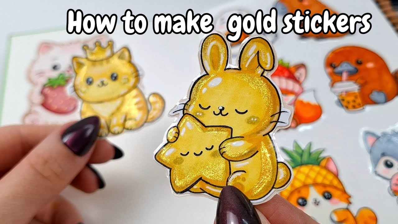 Activate Gold Sticker How to make gold stickers🌟 - YouTube