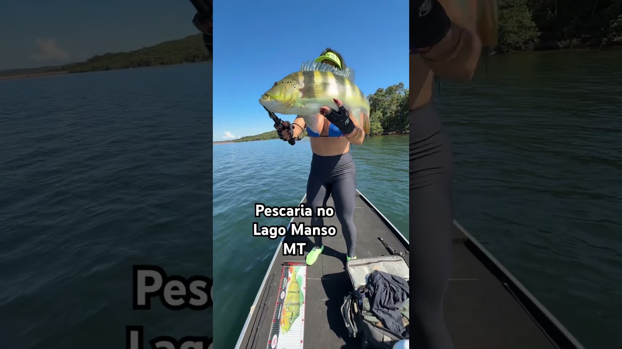 Pescaria no Lago do Manso em Mato Grosso! Lindo Tucunaré  