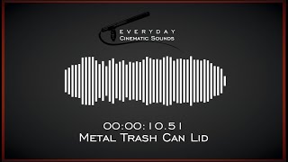 Metal Trash Can Lid Hq Sound Effects