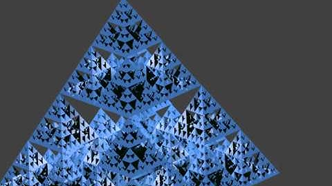 3D Sierpinski triangle/pyramid