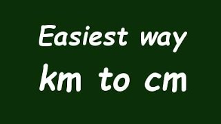 ✅ Convert Km to cm (kilometer to centimeter) with Example Resimi