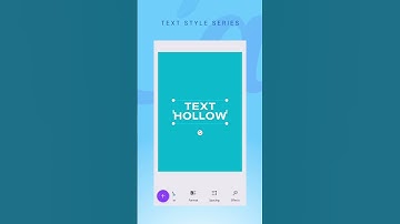 Canva Tutorial - Adding The Text Hollow Effect #shorts