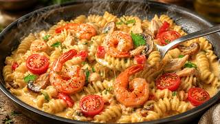 Most Addictive Creamy Shrimp Pasta  😋 Quick and Easy Recipe