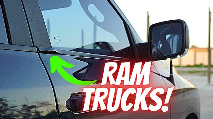 Chrome window trim for 2022 ram 1500