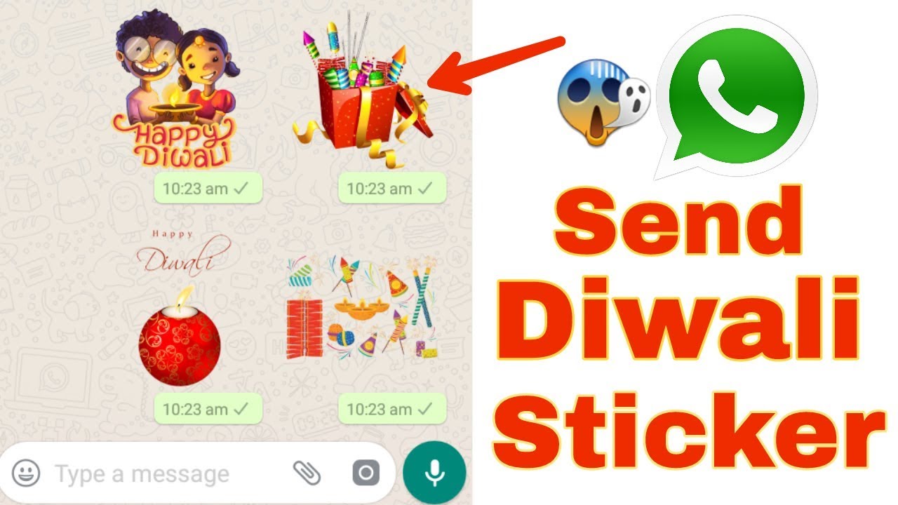 How To Send Diwali Stickers In Whatsapp Diwali Stickers For