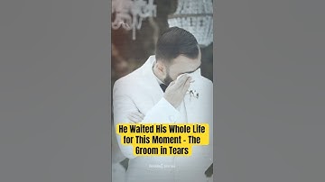 He Waited His Whole Life for This Moment - The Groom in Tears #wedding
