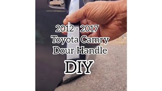 201217 Toyota Camry DIY tips and tricks rear door handle replacement  #automobile (Tony@Bussalime)