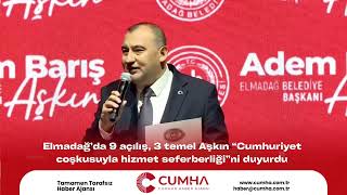 Elmadağ’da 9 Açılış, 3 Temel: Aşkın “Cumhuriyet Coşkusuyla Hizmet Seferberliği”Ni Duyurdu