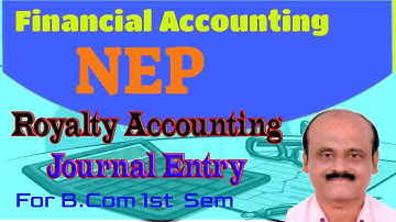 NEP Financial Accounting -  Journal Entry 12 marks Problem