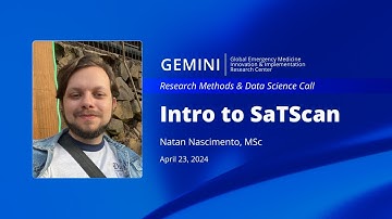 Natan presents on Intro to SaTScan | Research Methods & Data Science Calls