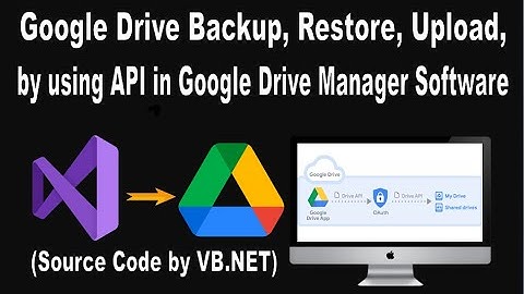 Google Drive Backup, Restore, Upload, Download by using API in Google Drive Manager (SRC By VB.NET)