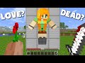 WHAT TO DO WITH the GIRL? GIVE a FLOWER or SWORD STRIKE? in Minecraft Noob vs Pro