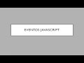 Eventos Javascript (INF-113)