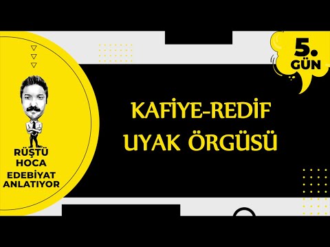 Kafiye - Redif - Uyak Örgüsü | 100 Günde Edebiyat Kampı 5.Gün | RÜŞTÜ HOCA