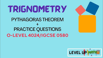 TRIGONOMETRY: Pythagoras theorem O Level MATHS\CIE\IGCSE | PYTHAGORAS PROPERTY|| TRIANGLES