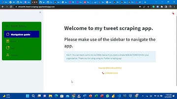 Streamlit Tweet Scraper App Demo