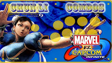 MARVEL VS CAPCOM INFINITE【CHUN LI COMBOS DAY 1】 1080P