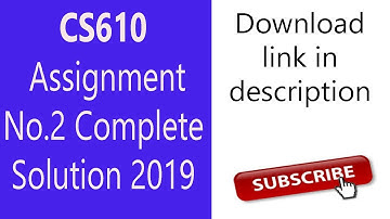 CS610 Assignment no 2 solution (computer networking)